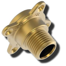 Mufa mosiężna z kołnierzem 1/2" X 1/2" GZ Tece Profil 9820012 Mufa mosiężna z kołnierzem 1/2" X 1/2" GZ Tece Profil 9820012